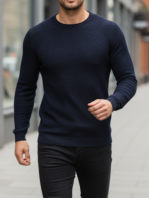 Marineblauer Pullover für Männer WX2294z