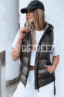 Damen Steppweste WISE OWL grün Dstreet TY3782