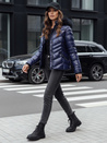Damen Winterjacke mit Kapuze CRUNKIES navy blau Dstreet TY4491