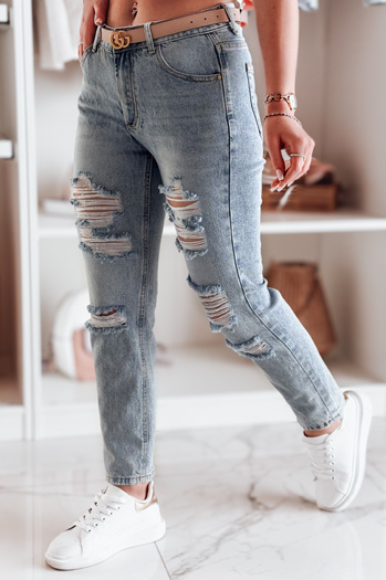 Damen-Jeanshose Regular Fit DESTINA blau Dstreet UY2447