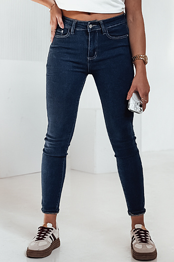 Damen MODILINI Denim-Hose dunkelblau Dstreet UY2239