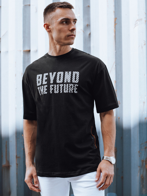 Schwarzes Herren-T-Shirt Dstreet RX5526