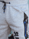 Bedruckte Herren-Sweatpants hellgrau Dstreet UX4446