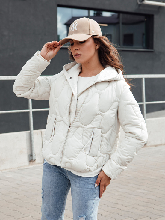 Damen Winterjacke WINDGLAM weiß Dstreet TY4422