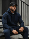 Herren Kapuzenpullover Dunkelblau BX3001
