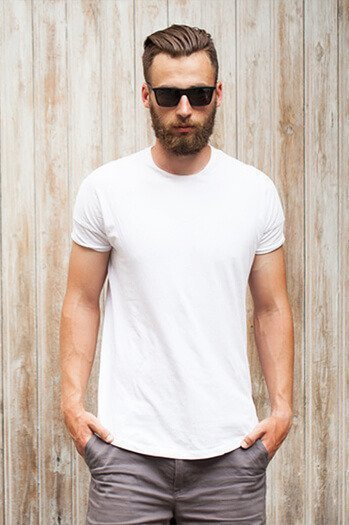 Herren T-Shirt weiß Dstreet RX2571