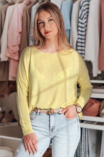 Damen Pullover in Einheitsgröße SENZIA lemon Dstreet MY2449