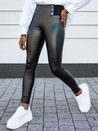 Gewachste Damenhose mit hoher Taille TARMZ schwarz Dstreet UY2154