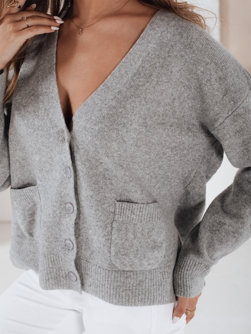 SORELIE Damen Strickjacke grau Dstreet MY2509