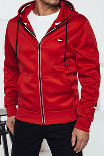 Herren Kapuzenpulli mit Reißverschluss rot Dstreet BX5857