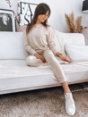 Damen Trainingsanzug-Set MILIAN Farbe Hellbeige DSTREET AY0819