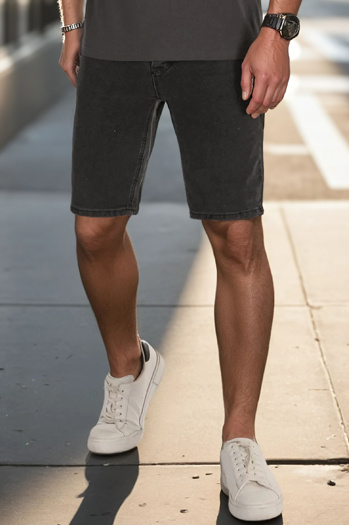 Herren Denim-Shorts schwarz Dstreet SX2493