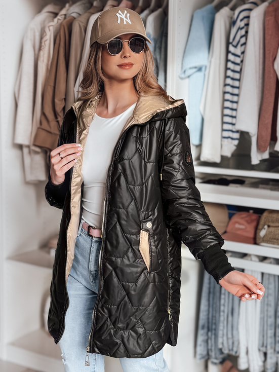 Gesteppte Damen-Übergangsjacke LIVIANA schwarz Dstreet TY4807