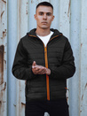 Herren Übergangs-Steppjacke mit Kapuze schwarz Dstreet TX4860