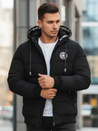 Herren Steppwinterjacke mit Kapuze schwarz Dstreet TX5072