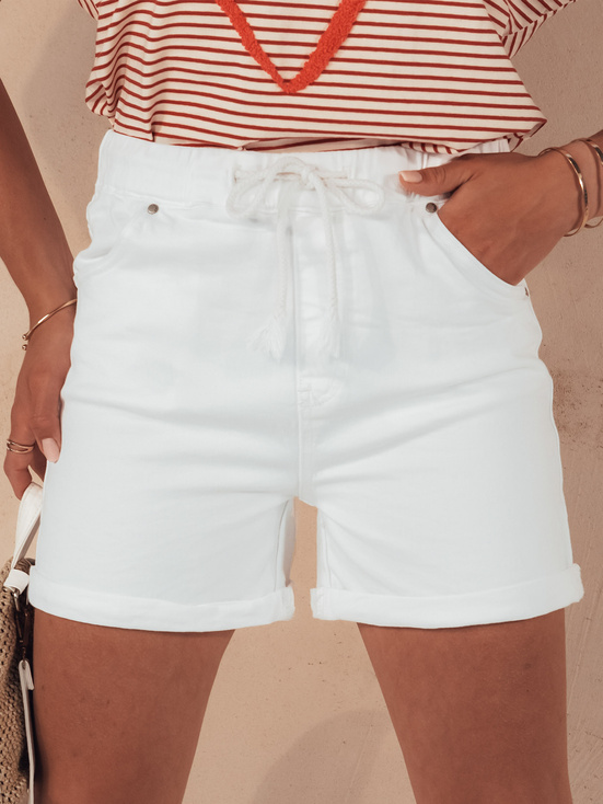 Damen BEACH VIBE Shorts weiß Dstreet SY0389