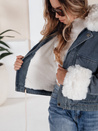 Winter-Jeansjacke mit Pelz blau Dstreet TY5160