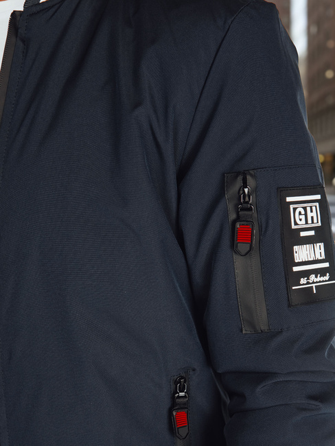 Herren-Bomberjacke für den Übergang blau Dstreet TX5015