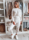 Damen Sweatshirt in Übergröße ELEGRA ecru Dstreet RY2795