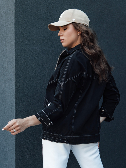 Damen Übergangs-Jeansjacke BERENICES schwarz Dstreet TY4410