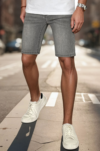 Kurze Herrenjeans dunkelgrau Dstreet SX2351