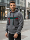Herren Kapuzenpulli dunkelgrau Dstreet BX5937