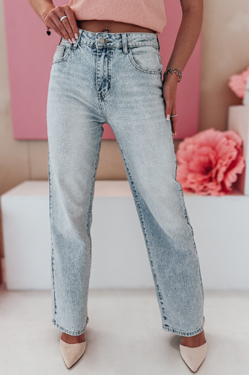 Damen Jeanshose mit weitem Bein DIAMONTI blau Dstreet UY2475