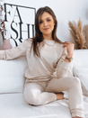 Damen Trainingsanzug-Set MILIAN Farbe Hellbeige DSTREET AY0819