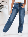 Blaue Damenjeans mit weitem Bein Dstreet UY2814