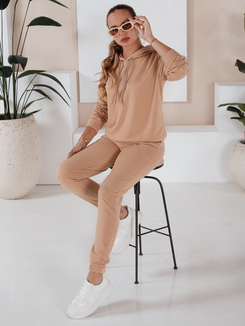 Damen Trainingsanzug-Set MIGEL Farbe Dunkelbeige DSTREET AY0805