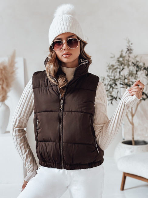 Damen Steppweste URBANELLE braun Dstreet TY4970