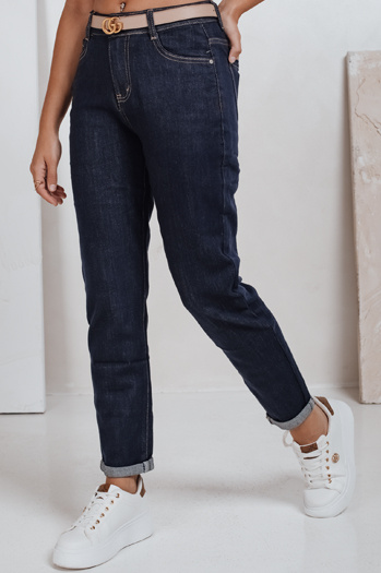 Damen Mom Fit Jeans navy blueDstreet UY2781