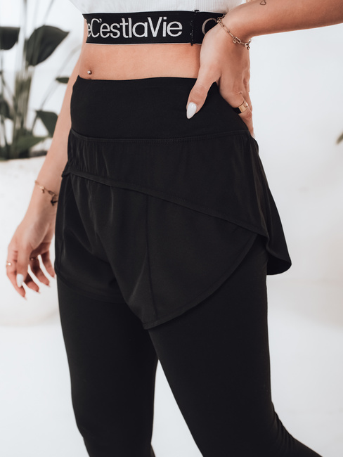 Damen Sport Leggings GIRLJUMP schwarz Dstreet UY2722