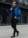 Herren Winterjacke mit Kapuze blau Dstreet TX5122
