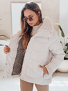 Damen WARMMISS gesteppte Winterjacke mit Kapuze weiß Dstreet TY4922