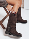Damen Wildleder braun Stiefel Dstreet ZY1184