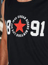Herren ärmelloses T-Shirt schwarz Dstreet RX5652