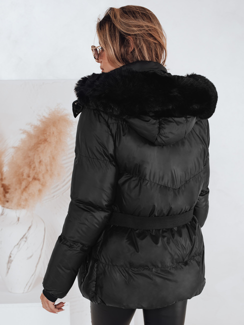 Damen Winter Steppjacke mit Kapuze LOVELINA schwarz Dstreet TY4981