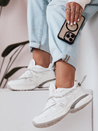 Damen sportlich flache Sohle Turnschuhe LUXORUNS weiß Dstreet ZY0617