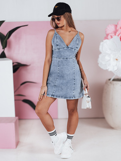 Trägerloses Kleid aus Denim LEALA Dstreet EY2568_1