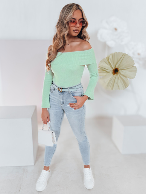 Damen Denim Skinny Hose in Herzen JENIVIA blau Dstreet UY2482