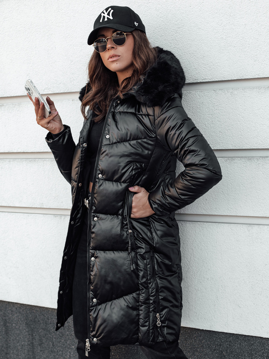 Damen ULTRAWAY Steppjacke mit Kapuze schwarz Dstreet TY4628