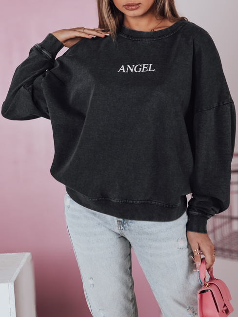 Damen Sweatshirt in Einheitsgröße HALOAURA graphit Dstreet BY1347