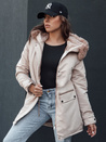 Damen Winter Parka Jacke mit Kapuze SNOWFALL beige Dstreet TY4490