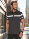 Herren Poloshirt mit Streifen dunkelgrau Dstreet PX0630