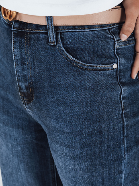 Damen Jeans mit weitem Bein navy blau Dstreet UY2782