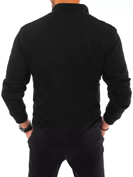 Herren Sweatshirt Zip Schwarz Dstreet BX5029