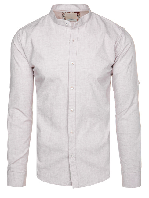 Herren Freizeithemd mit Stehkragen hellrosa Dstreet DX2647