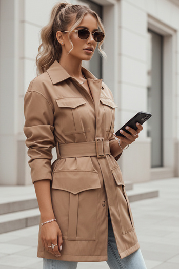 VERMONT Damen Krawatte Übergang Mantel camel Dstreet NY0580