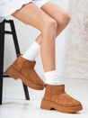 Damen Schneestiefel auf dicke Sohle camel Dstreet ZY1288